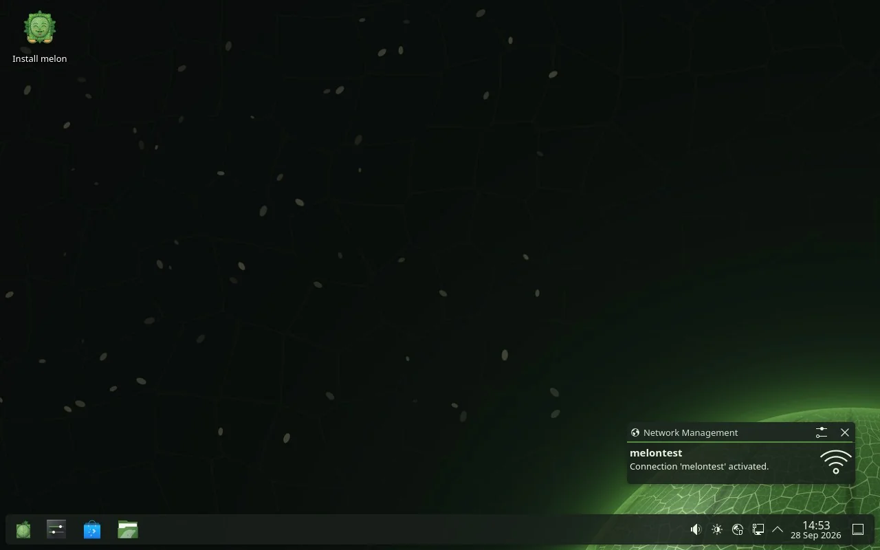 The live session with the Install melon icon
